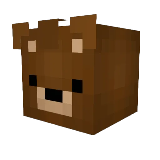 DrippyRic Minecraft avatar head, 3D render