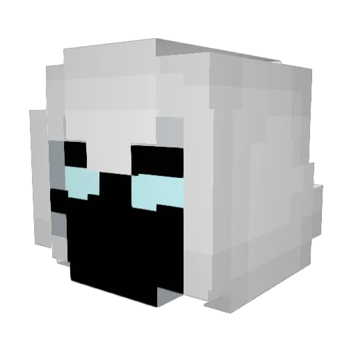 DrippyShotz Minecraft avatar head, 3D render