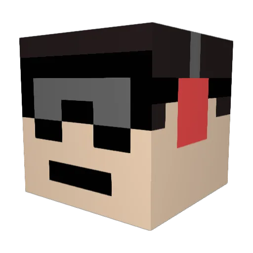 Drippy_socks Minecraft avatar head, 3D render