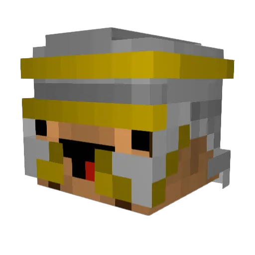 Drippycooch Minecraft avatar head, 3D render