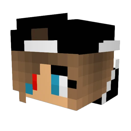 Drippygodshawty Minecraft avatar head, 3D render