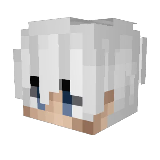 Drippyripa Minecraft avatar head, 3D render