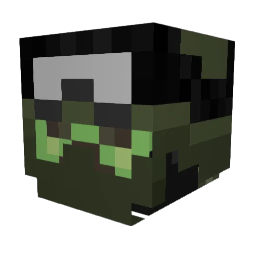 DripsTech Minecraft avatar head, 3D render