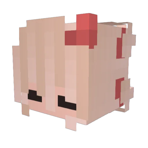 Dris012 Minecraft avatar head, 3D render