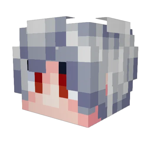 Dritan Minecraft avatar head, 3D render