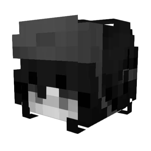 Driussa Minecraft avatar head, 3D render