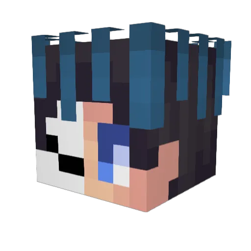 DriveElite Minecraft avatar head, 3D render