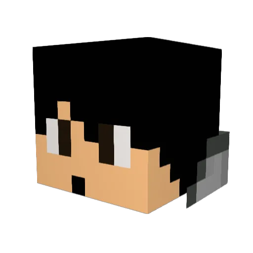 Drive_Rider Minecraft avatar head, 3D render