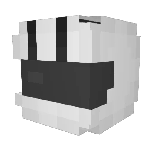 Driver_OFU Minecraft avatar head, 3D render