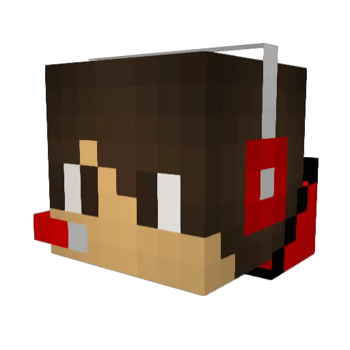 DriversEd Minecraft avatar head, 3D render