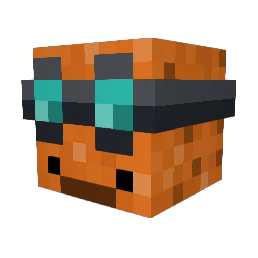 DrixPvP Minecraft avatar head, 3D render