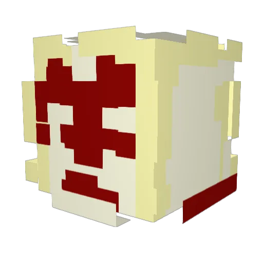 Drixppy Minecraft avatar head, 3D render