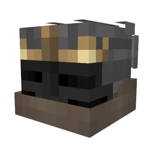Drixx15 Minecraft avatar head, 3D render