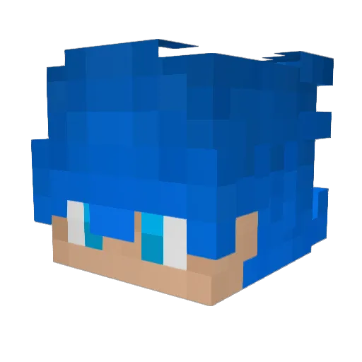 DrizinXIII Minecraft avatar head, 3D render
