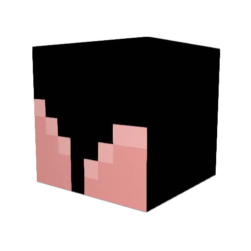 Drizy Minecraft avatar head, 3D render