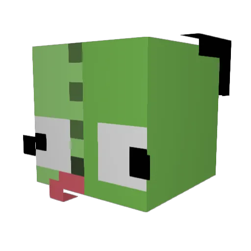 DrizySlizy Minecraft avatar head, 3D render