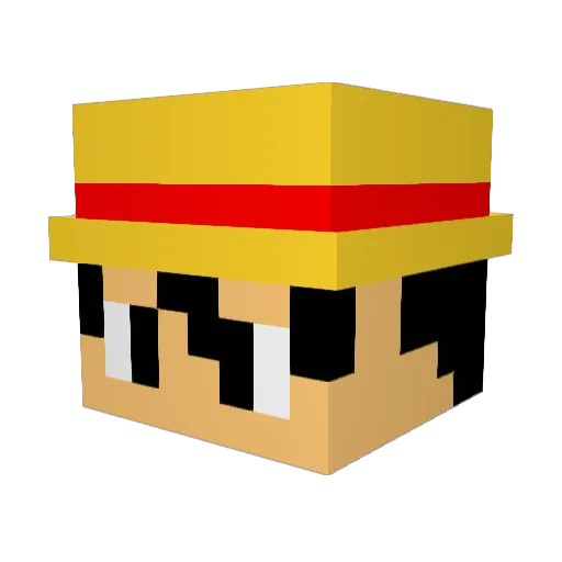 Drizzleth Minecraft avatar head, 3D render