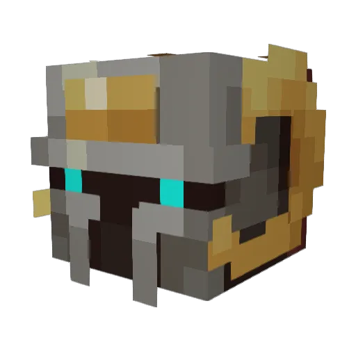 Drizzti Minecraft avatar head, 3D render