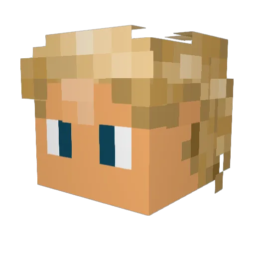 Drizzy1556 Minecraft avatar head, 3D render