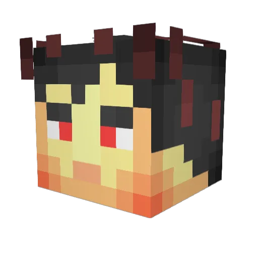 Drizzy789 Minecraft avatar head, 3D render