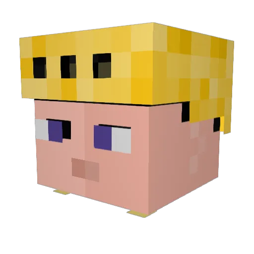 DrizzyIzzy32 Minecraft avatar head, 3D render