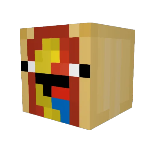 DrizzyT Minecraft avatar head, 3D render