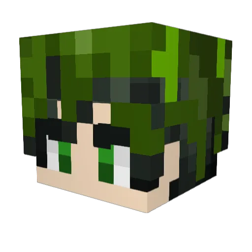 DrizzyV707 Minecraft avatar head, 3D render