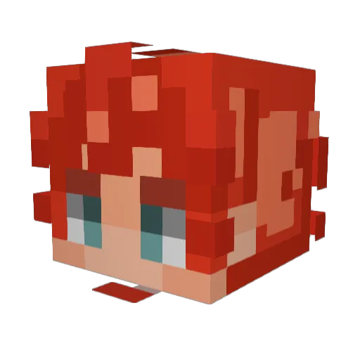 DrkVlonso Minecraft avatar head, 3D render