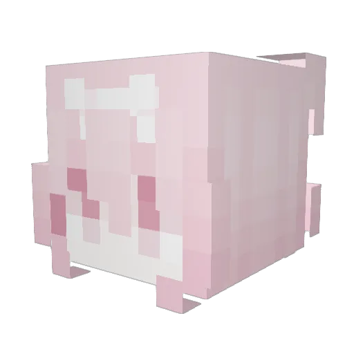 Drkll Minecraft avatar head, 3D render