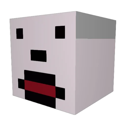 Drm0ss Minecraft avatar head, 3D render