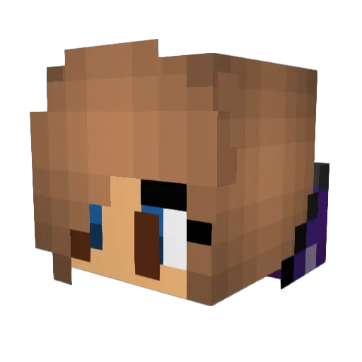 Drmajjo Minecraft avatar head, 3D render