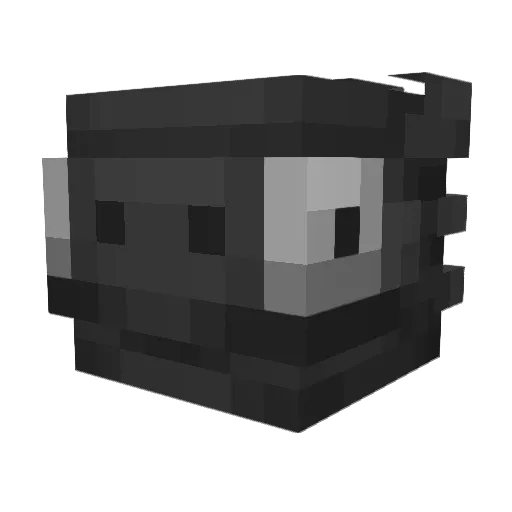Drmily Minecraft avatar head, 3D render