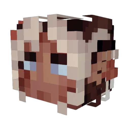 Drmweavr Minecraft avatar head, 3D render