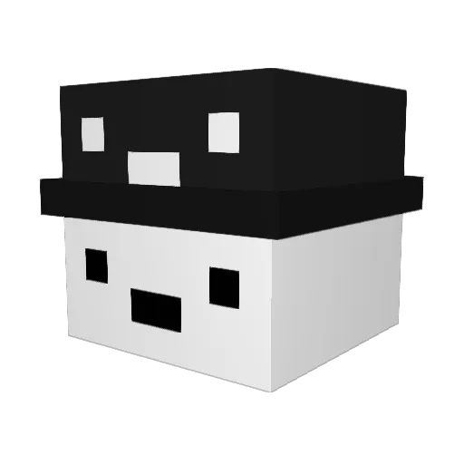 DroFitz Minecraft avatar head, 3D render