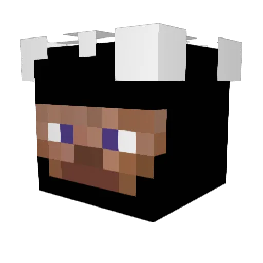 Droaxe Minecraft avatar head, 3D render