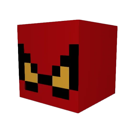 Drobertss Minecraft avatar head, 3D render