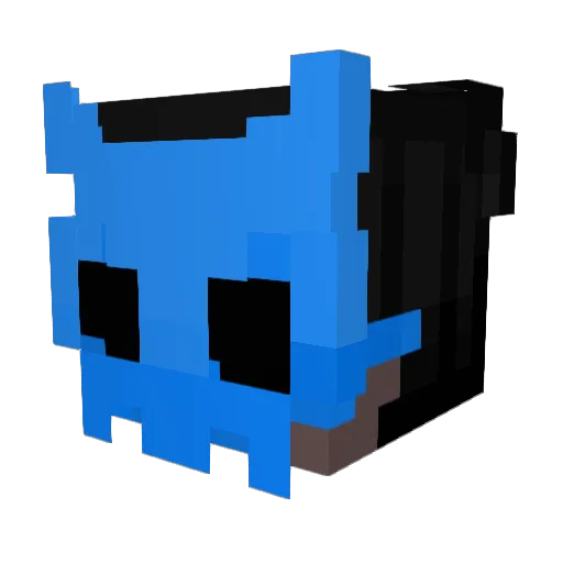 Droc_ Minecraft avatar head, 3D render