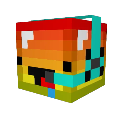 Drock528 Minecraft avatar head, 3D render