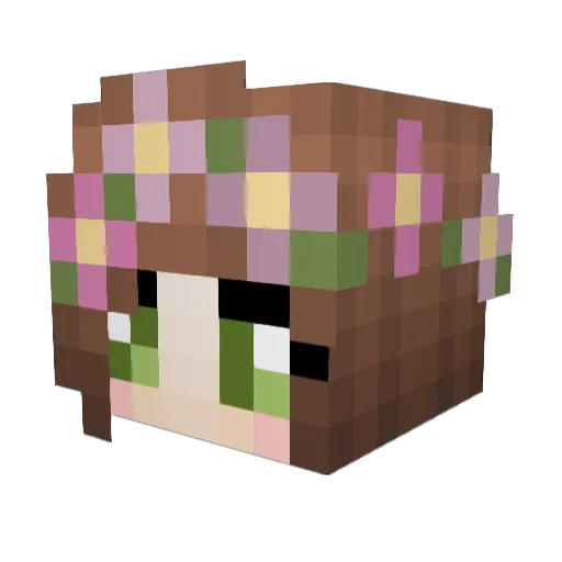 Drogba Minecraft avatar head, 3D render