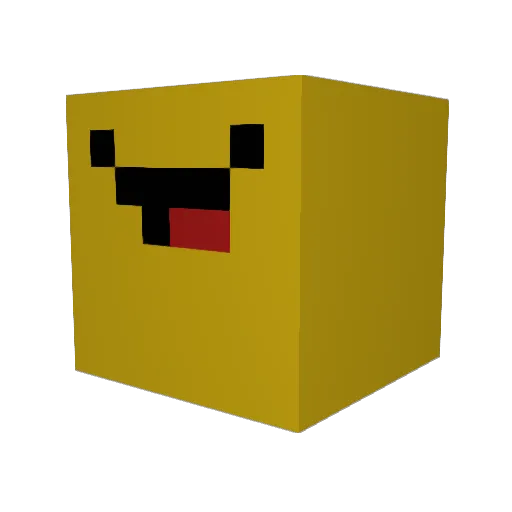 DroggieTTV Minecraft avatar head, 3D render