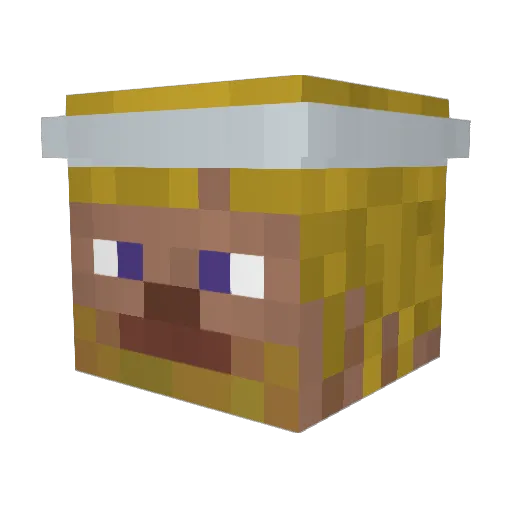 Droids97 Minecraft avatar head, 3D render
