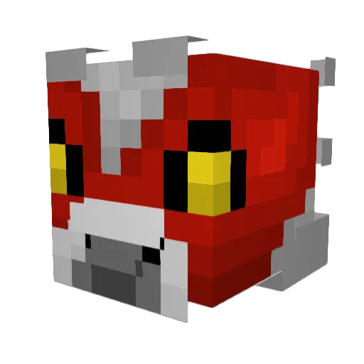 Drolegde Minecraft avatar head, 3D render