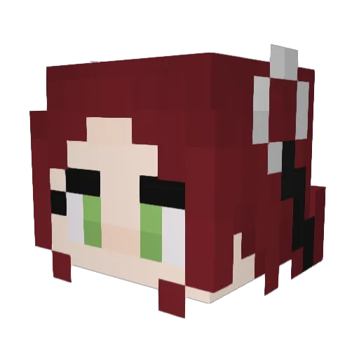 DrollKibbles710 Minecraft avatar head, 3D render