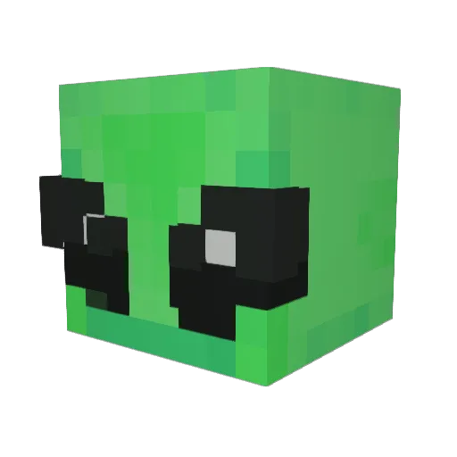 Drollbadge0 Minecraft avatar head, 3D render