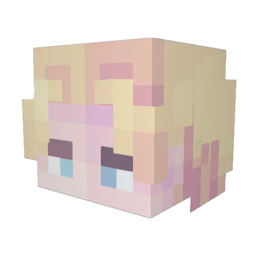 Dromant Minecraft avatar head, 3D render