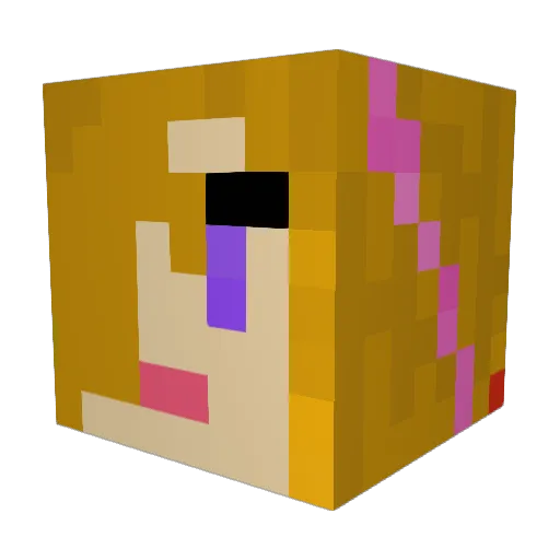 Drombie Minecraft avatar head, 3D render