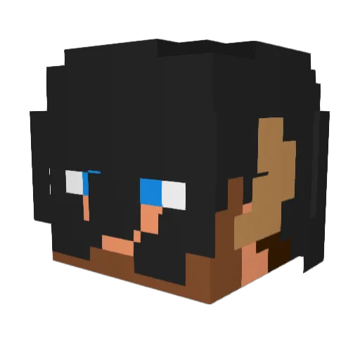 Dromus35 Minecraft avatar head, 3D render