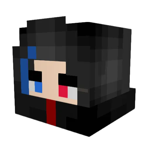 Dron2010 Minecraft avatar head, 3D render