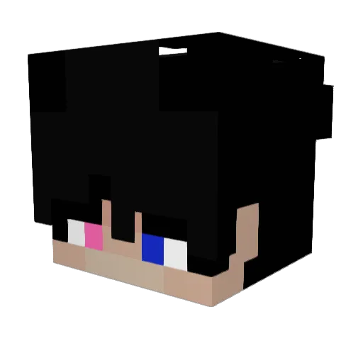 DroneGames989 Minecraft avatar head, 3D render