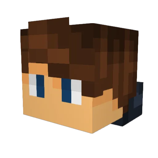 Dronemastr1 Minecraft avatar head, 3D render